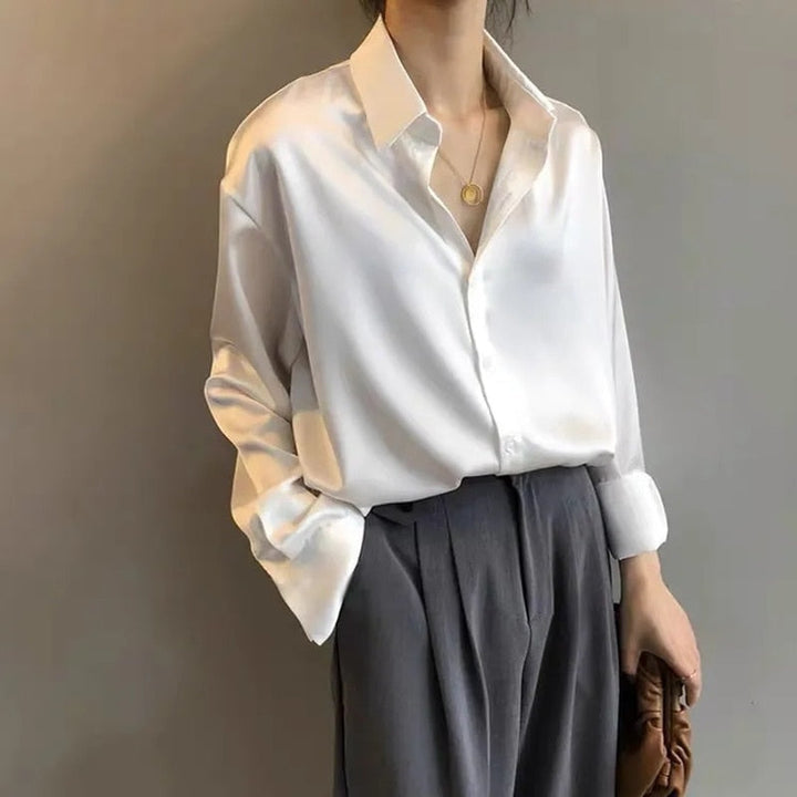 Lana | - Women's vintage silk shirt blouse
