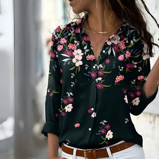 Trista – Women's Casual Patterned Blouse | Effortless Style