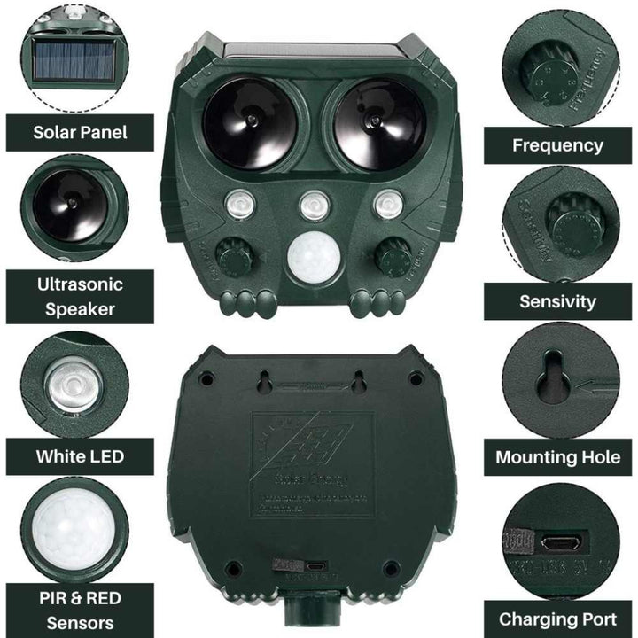 Ultrasonic Cat, Dog, Fox and Rat Repellent