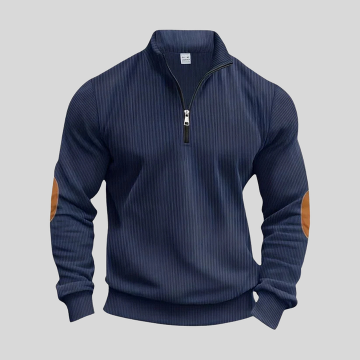 Men’s Pullover with Ribbed Cuffs