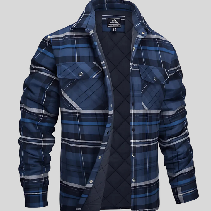 Cotton Checked Flannel Lumberjack Shirt