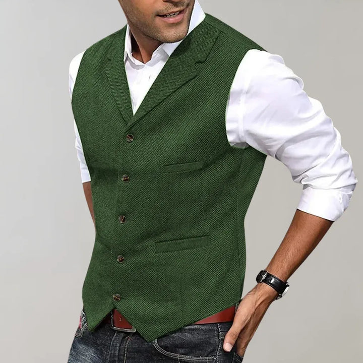 Men’s Elegant Suit Vest – Refined Layer for Formal Looks
