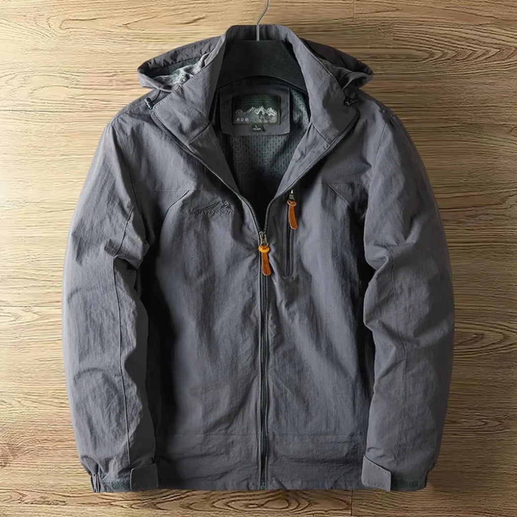 Men’s Waterproof Breathable Outdoor Jacket with Hood