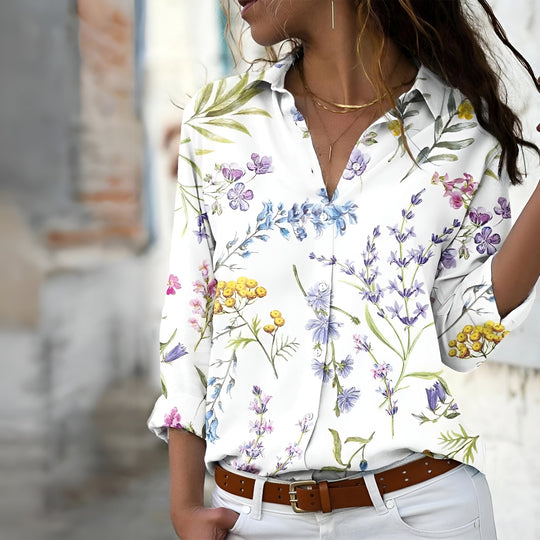 Trista – Women's Casual Patterned Blouse | Effortless Style