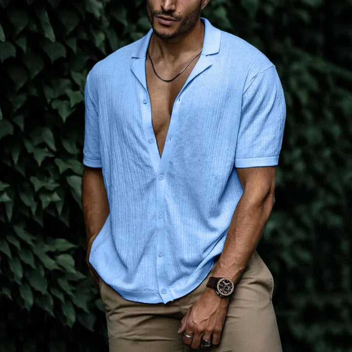 Men's Linen Summer Shirt with Button Closure ( Pre-Sale )