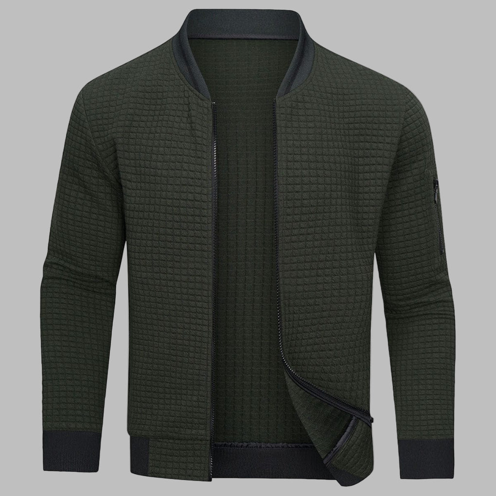 Comfortable and Warm Men’s Zip-Up Sweater