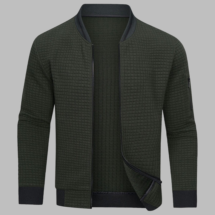 Comfortable and Warm Men’s Zip-Up Sweater