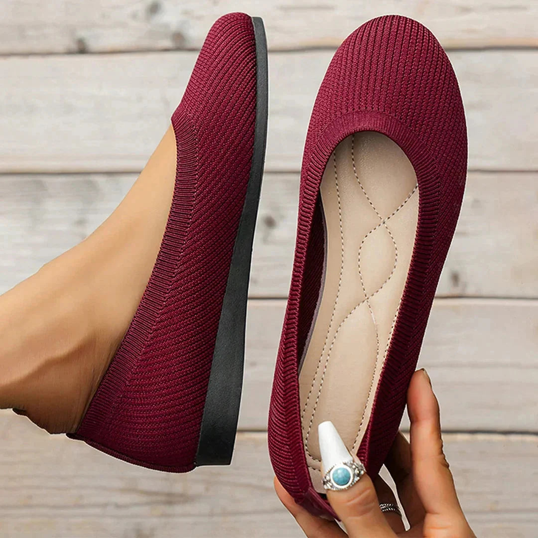 Eus Breathable Anti-Slip Summer Ballerina Shoes for Women