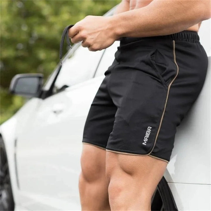 Slim-Fit Elastic Men's Swimming Trunks