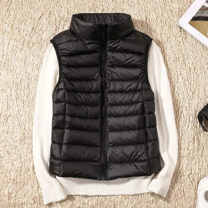 Windproof Women's Bodywarmer with Zipper