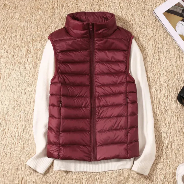 Windproof Women's Bodywarmer with Zipper