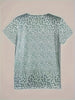 Casual Summer Top with V-Neck, Button Closure, and Short Sleeves