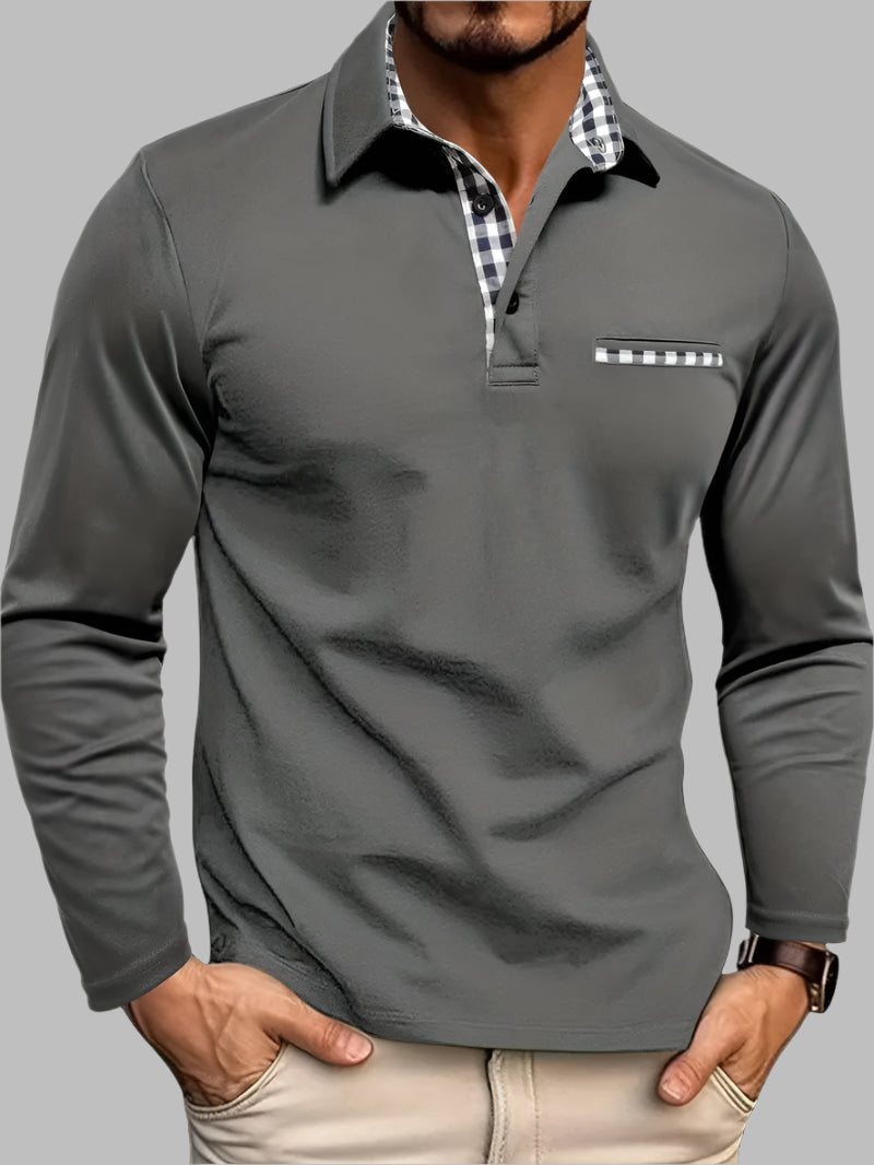 Men’s Classic Long-Sleeve Summer Polo