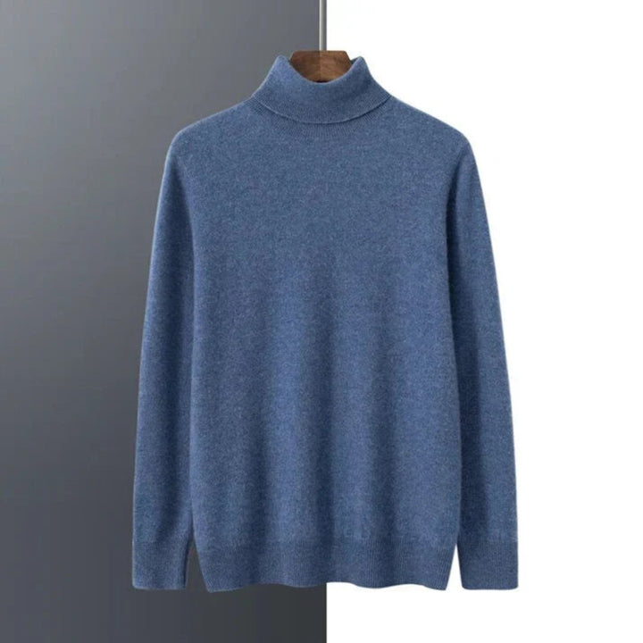 High-Quality Men’s Cashmere Turtleneck Sweater