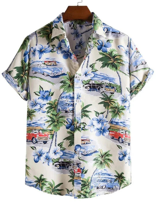 3D Flower Print Hawaiian Shirt Vibrant Style for Laid-Back Days
