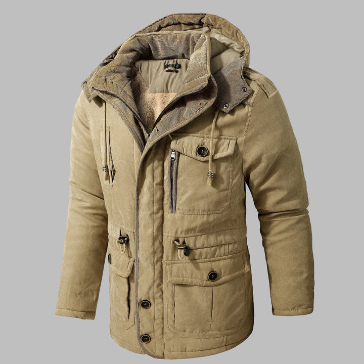 Multi-Pocket Winter Jacket for Men