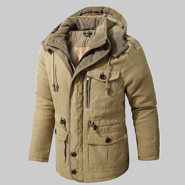 Men’s Multi-Pocket Winter Jacket – Versatile Cold-Weather Design