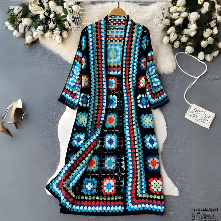 Corrie Long Colorful Cardigan