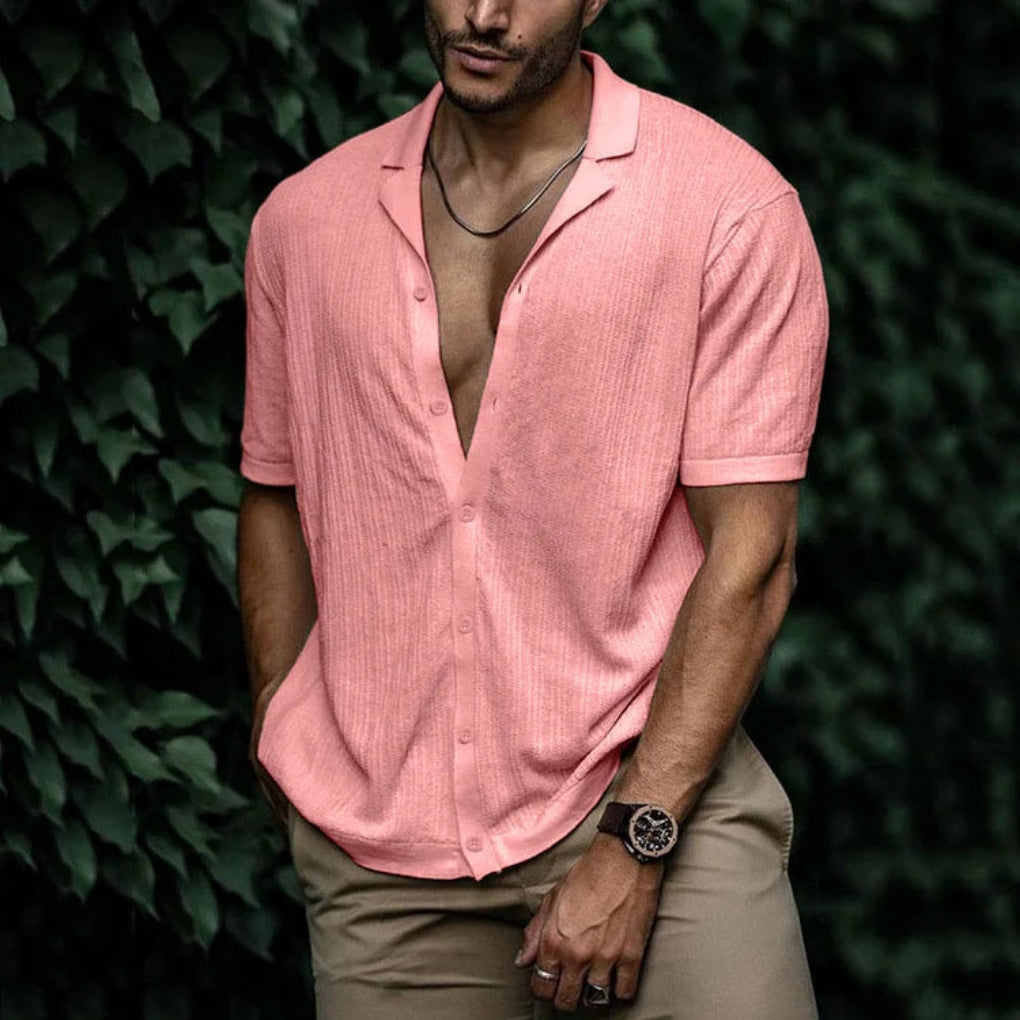 Men's Linen Summer Shirt with Button Closure ( Pre-Sale )
