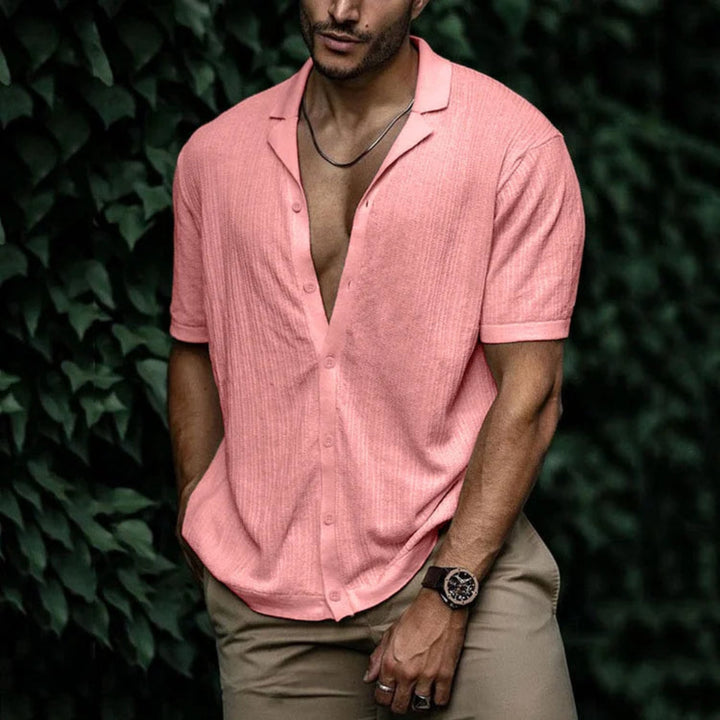 Men's Linen Summer Shirt with Button Closure ( Pre-Sale )