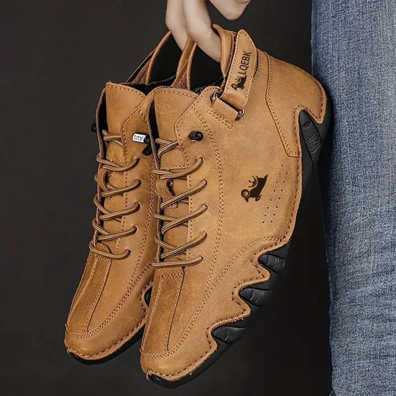 Comfortable Orthopedic Leather Walking Shoes