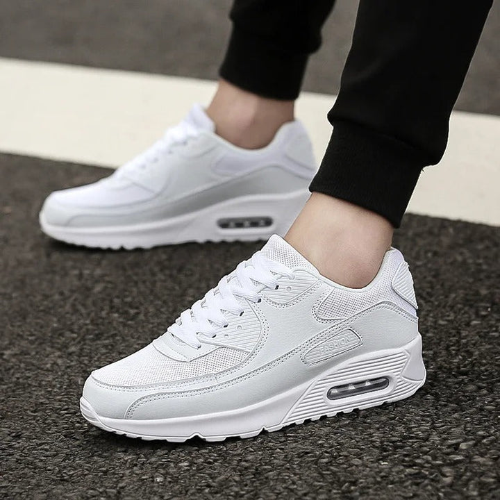 Thijs – White Leather High Sole Men's Sneakers | Sleek Urban Style