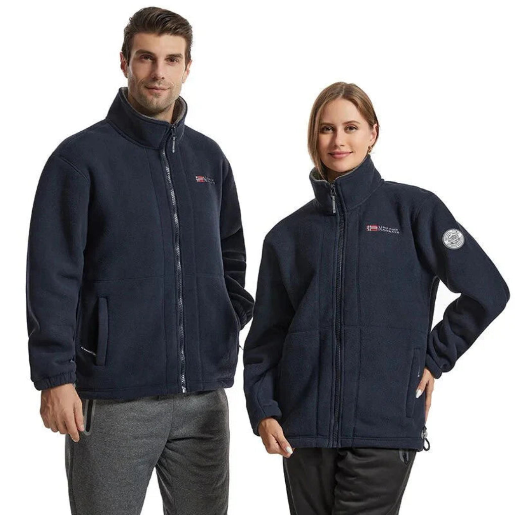 Wind Resistant Men's Fleece Jacket  Practical and Stylish