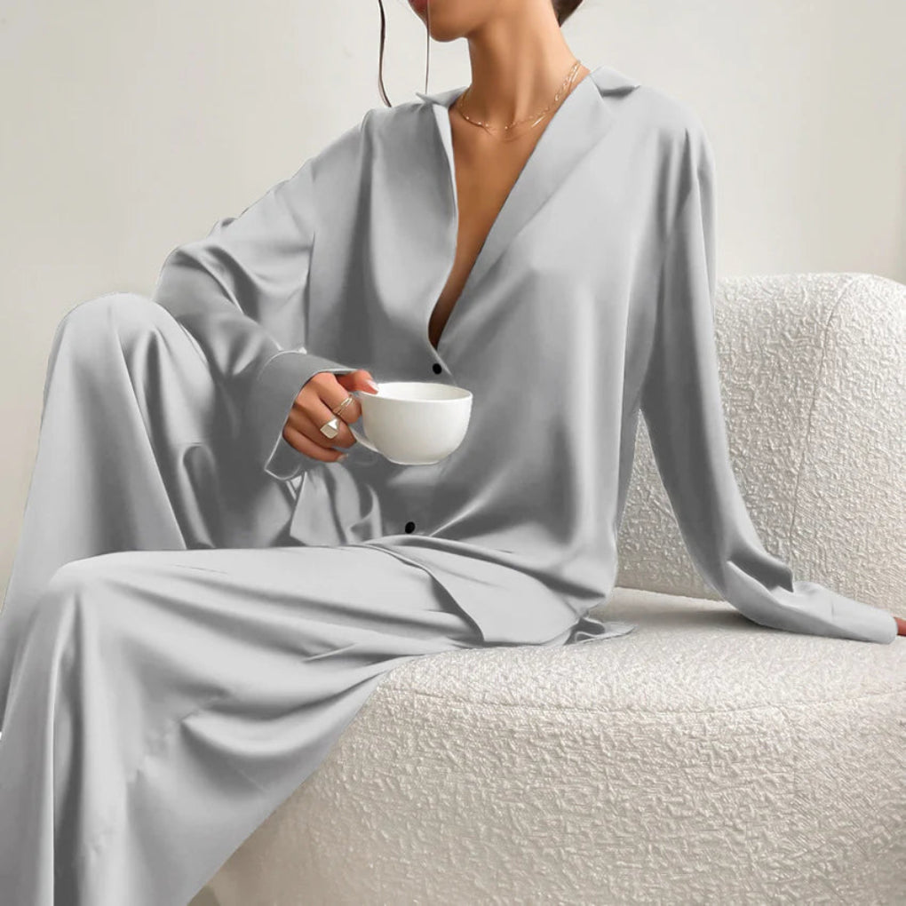 Women’s Satin Loungewear Set