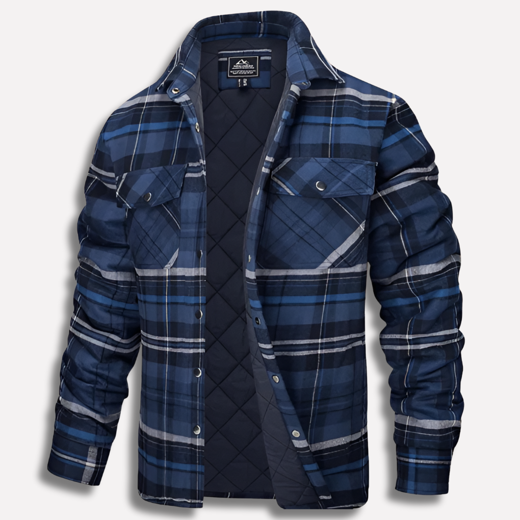 Cotton Checked Flannel Lumberjack Shirt