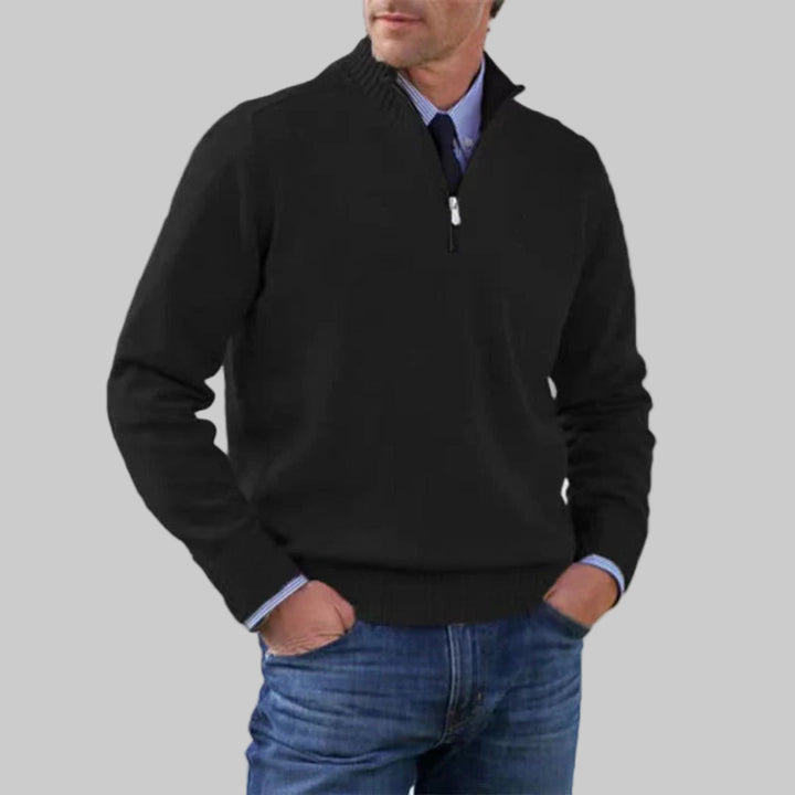 Men’s Half-Zip Sweater – Layered Style with Seasonal Appeal