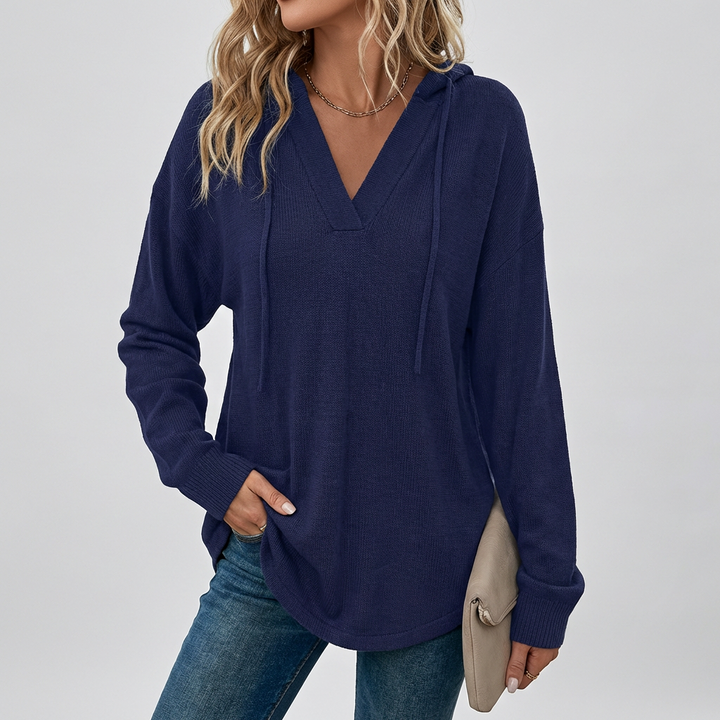 V‑Neck Oversized Hoodie