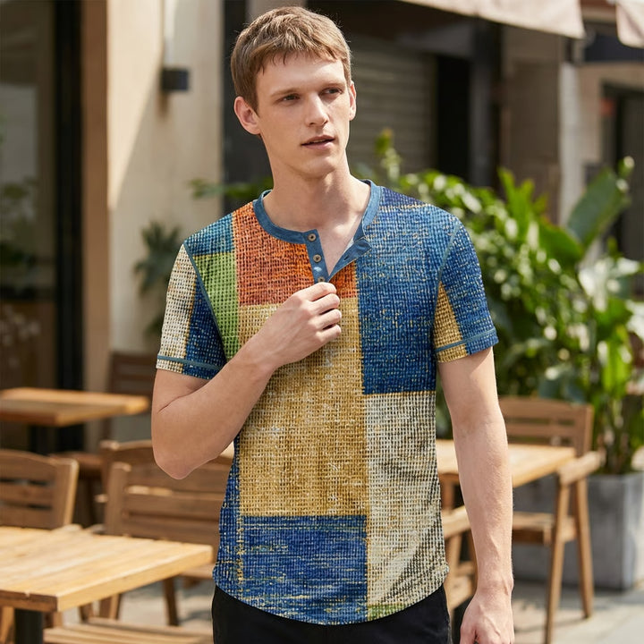 Men’s Waffle Knit Casual Tee