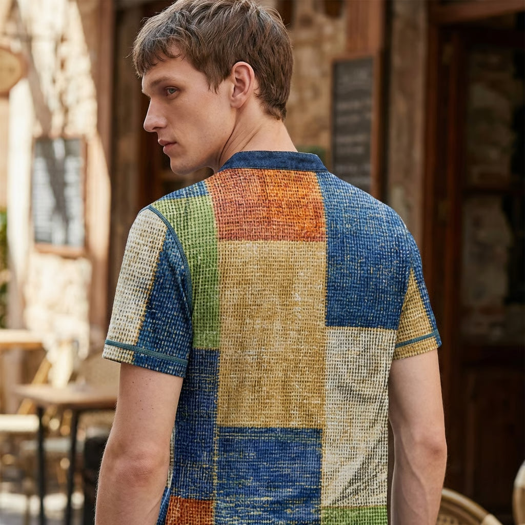 Men’s Waffle Knit Casual Tee