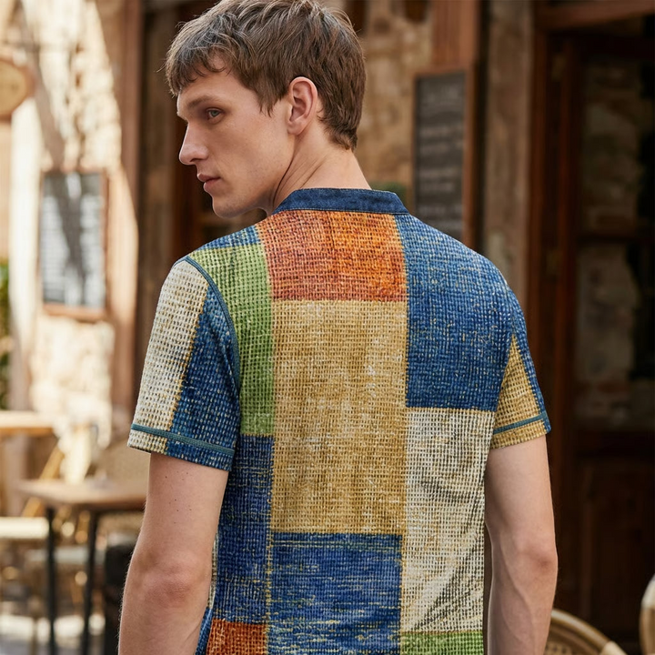 Men’s Waffle Knit Casual Tee