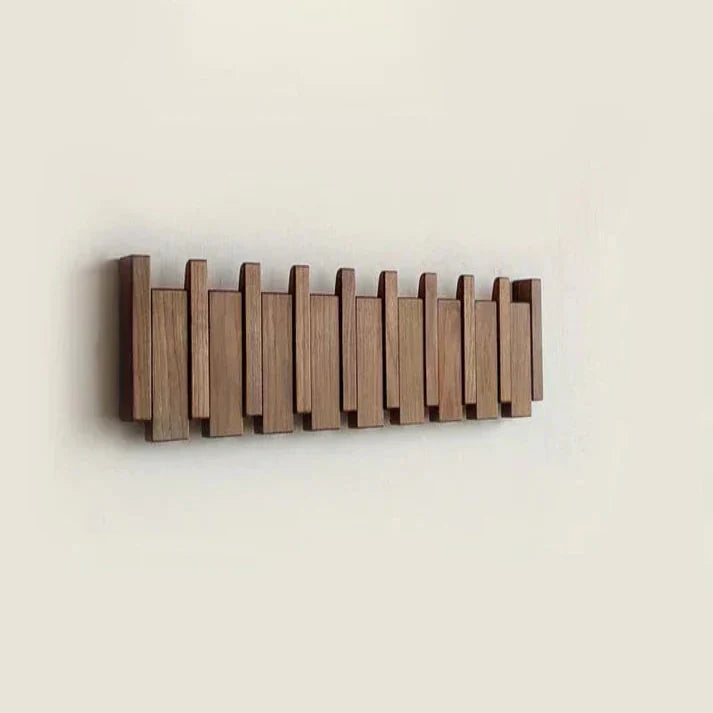 Wooden Piano Coat Rack Artistic Design with Functional Elegance