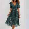 Annegret – Women's V-Neck Dress | Timeless Elegance