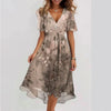 Annegret – Women's V-Neck Dress | Timeless Elegance