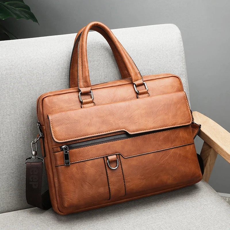 Benedicto – Elegant Leather Shoulder Bag for Men