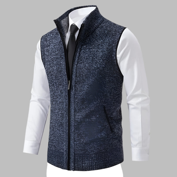 Men’s Full-Zip Knit Sweater Vest