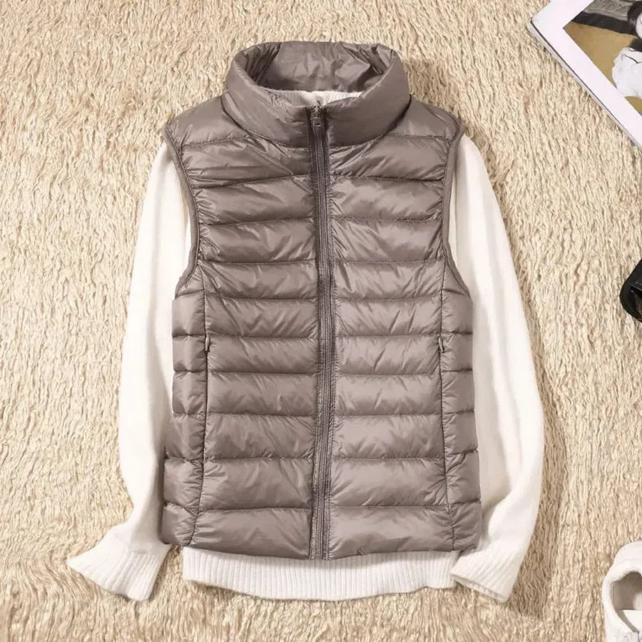 Windproof Women's Bodywarmer with Zipper