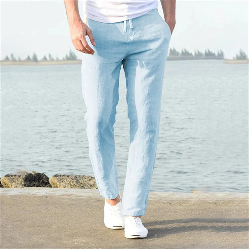 Men’s Linen Summer Trousers – Casual Style with Airy Design