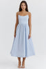 Vintage-Inspired Summer Dress with Square Neckline