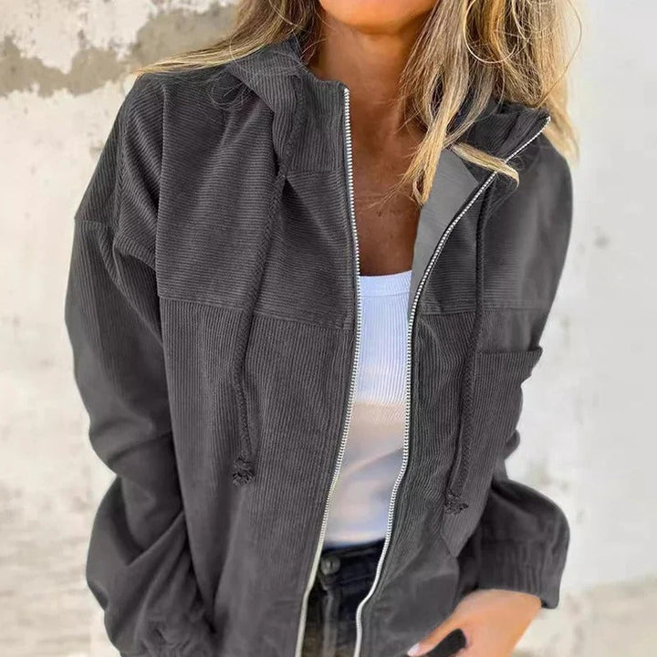 Kaia – Jacket with Hood and Zipper for women