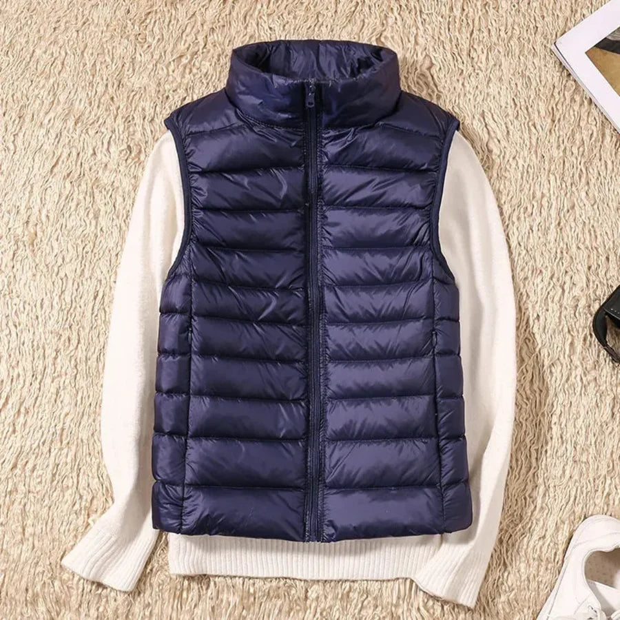Windproof Women's Bodywarmer with Zipper