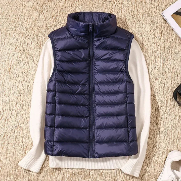 Windproof Women's Bodywarmer with Zipper