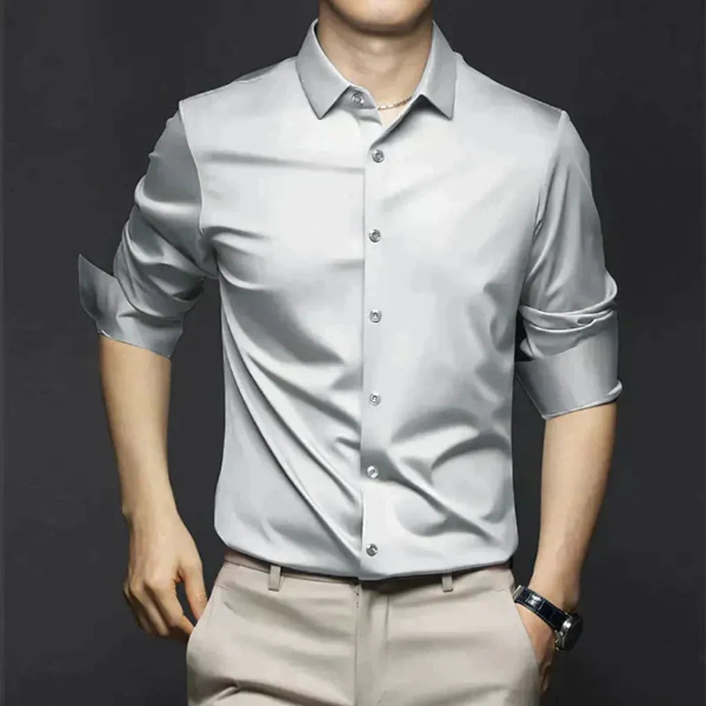 Men’s Wrinkle-Free Dress Shirt – Stylish and Low-Maintenance