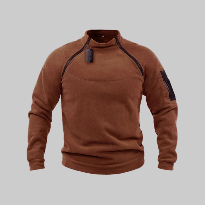 Men’s Tactical Fleece Pullover – Functional Layer for Outdoor & Field Use