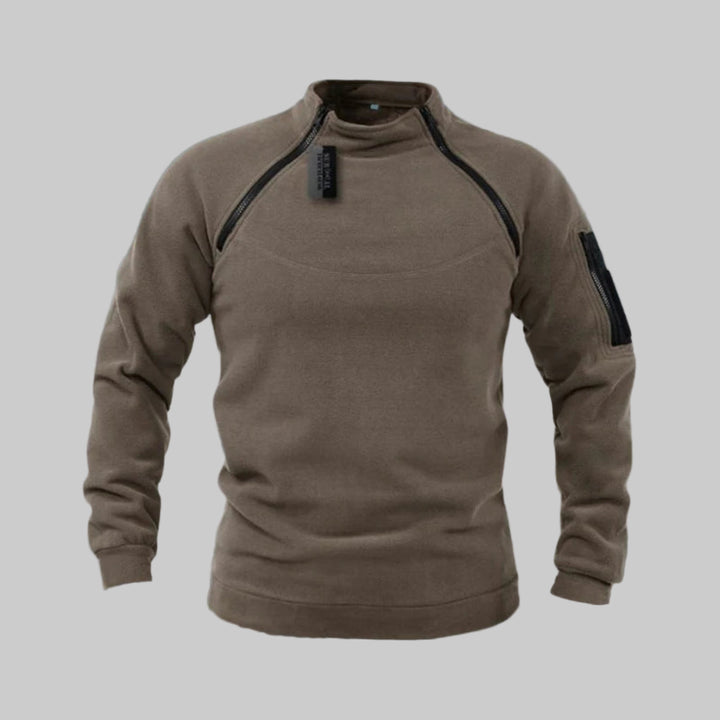 Men’s Tactical Fleece Pullover – Functional Layer for Outdoor & Field Use