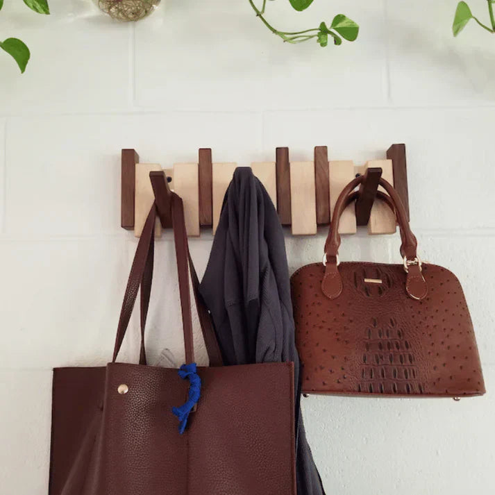 Wooden Piano Coat Rack Artistic Design with Functional Elegance