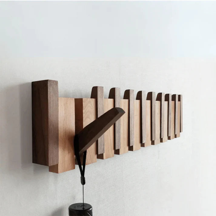 Wooden Piano Coat Rack Artistic Design with Functional Elegance